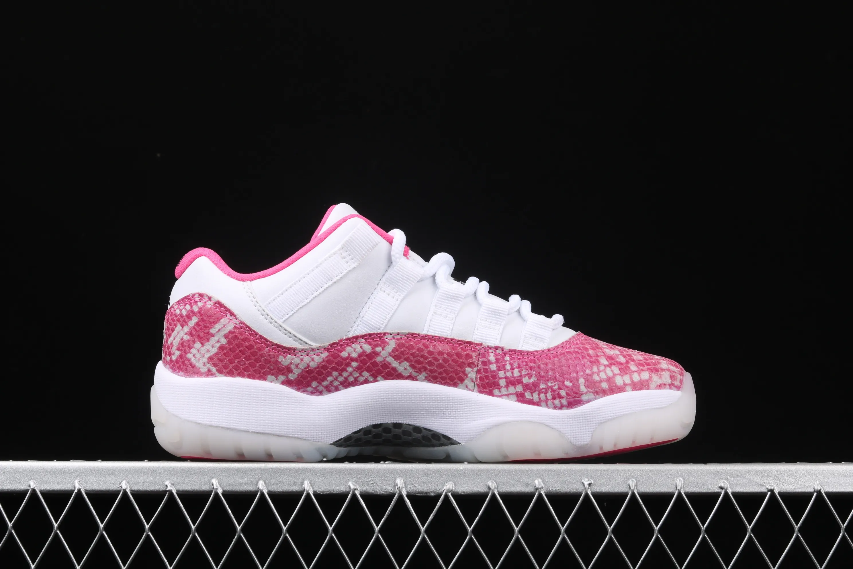 All categories Air Jordan Jordan series basketball shoes Air Jordan 11 Air Jordan 11 Low Retro "Snakeskin" "Pink snake pattern" AH7860-106
